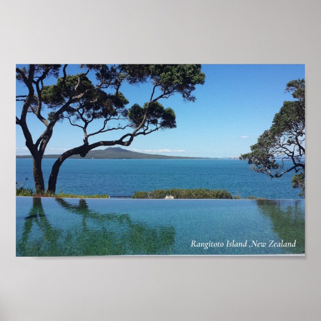 Poster Ilha Rangitoto, Nova Zelândia (Frente)