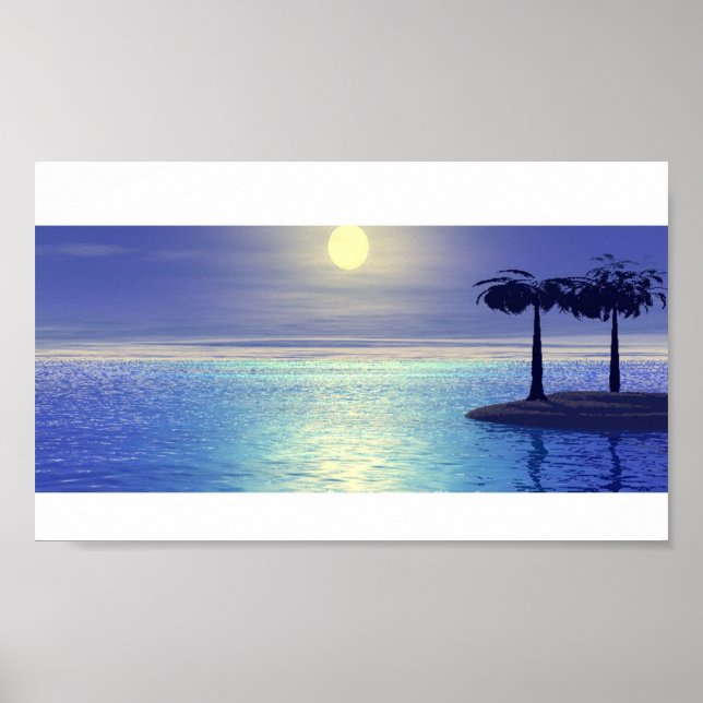 Poster Ilha Tropical (Frente)