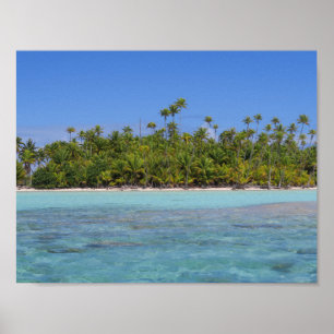 Poster Ilha tropical Rangiroa