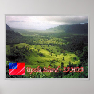 Poster Ilha Upolu - Samoa -