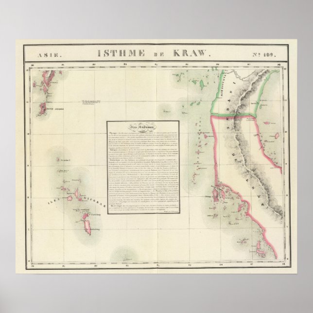 Poster Ilhas Andaman, Ásia 109 (Frente)
