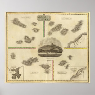 Pôster Ilhas atlânticas