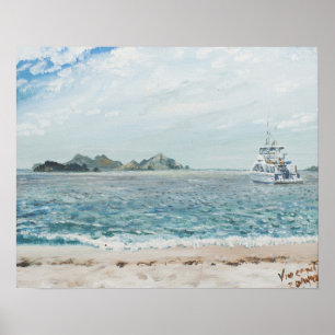 Pôster Ilhas Austrália de Whitsunday. 1998