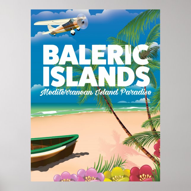 Poster ilhas baleares paraíso mediterrâneo (Frente)
