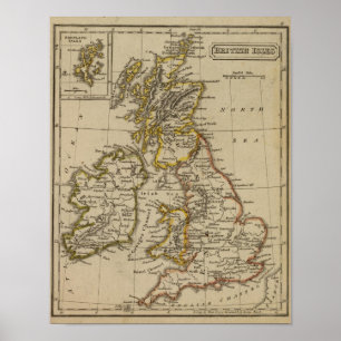 Pôster Ilhas britânicas 3