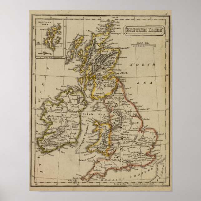 Pôster Ilhas Britânicas 3 (Frente)