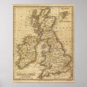 Pôster Ilhas Britânicas, Ásia