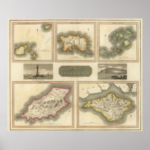 Pôster Ilhas britânicas remotas