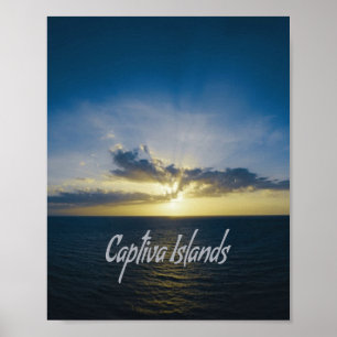 Poster Ilhas Captiva Flórida