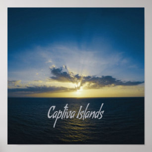 Poster Ilhas Captiva Flórida
