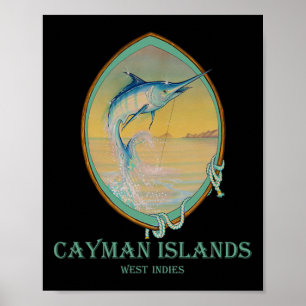 Poster Ilhas Cayman: Capas de Pesca