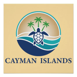 Pôster Ilhas Cayman Caribe