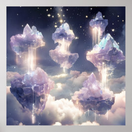 Poster Ilhas Cristais Flutuantes