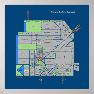 Pôster Ilhas de São Francisco (Grande)