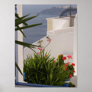 Poster Ilhas do grego de Santorini