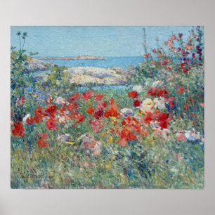 Poster Ilhas do jardim de Childe Hassam Celia Thaxter dos