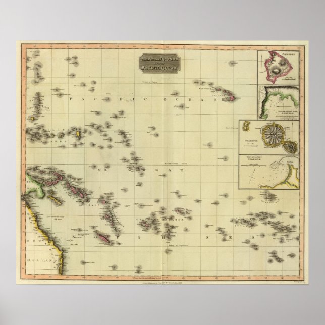 Poster Ilhas do Pacífico (Frente)