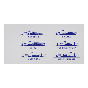 Pôster Ilhas espanholas