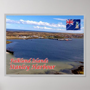 Poster Ilhas Falkland - Stanley.