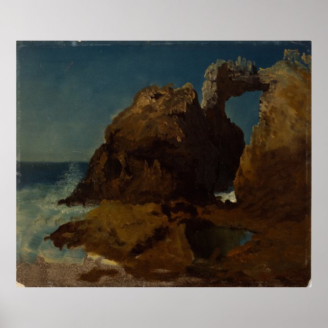 Poster Ilhas Farallon, Oceano Pacífico, Califórnia (Frente)