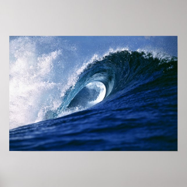 Pôster Ilhas Fiji, Tavarua, Cloudbreak. Uma onda (Frente)