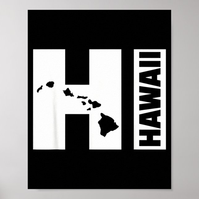 Poster Ilhas HI Havaí (Frente)