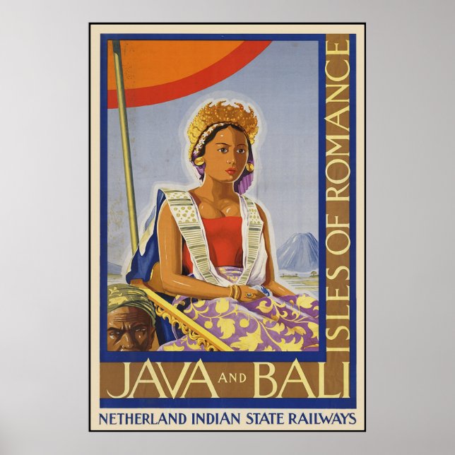 Pôster Ilhas Java e Bali de Romance (Frente)