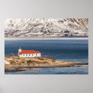 Poster Ilhas Lofoten da Igreja Norueguesa