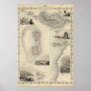 Pôster Ilhas No Atlântico