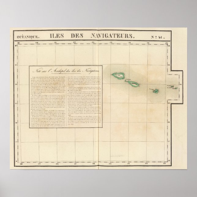 Pôster Ilhas Samoan Oceânia n.o 41 (Frente)