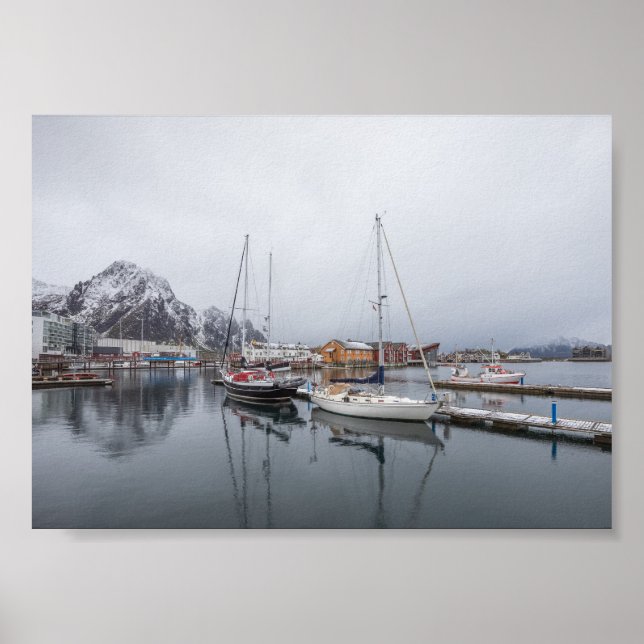 Poster Ilhas Svolvaer Lofoten (Frente)