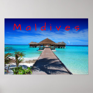 Poster Ilhas Tropicais Maldivas