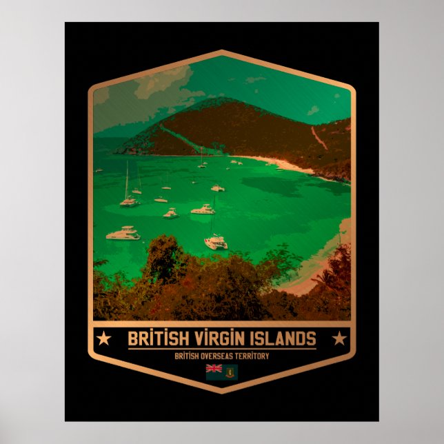 Poster Ilhas Virgens Britânicas (Frente)
