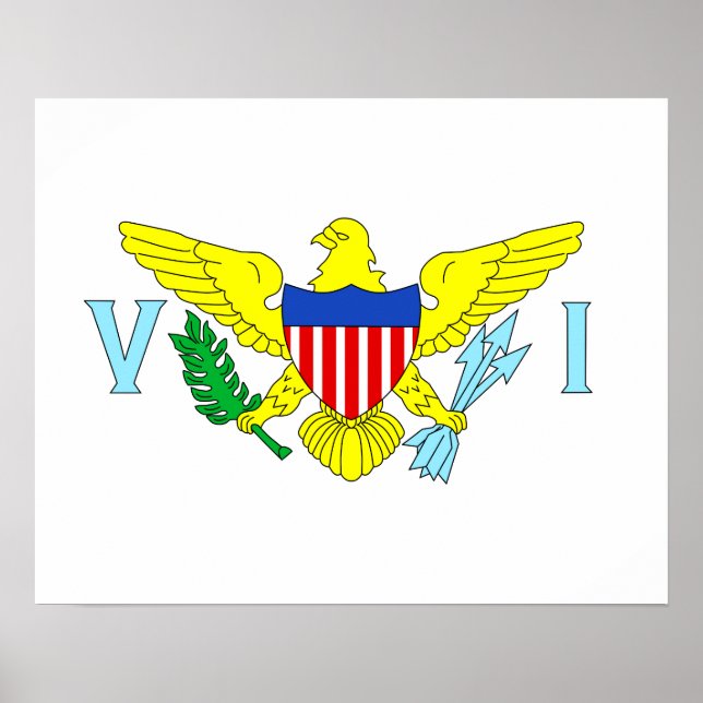 Poster Ilhas Virgens dos EUA (Frente)