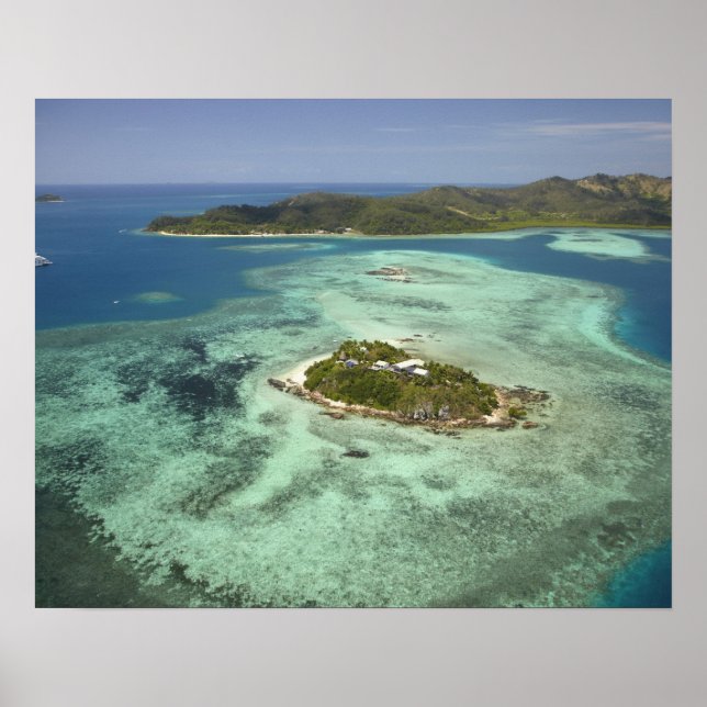 Poster Ilhas Wadigi, Ilhas Mamanuca, Fiji (Frente)
