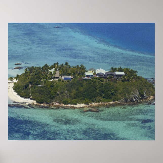 Poster Ilhas Wadigi, Ilhas Mamanuca, Fiji (Frente)