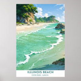 Poster Illinois Beach State Park, Illinois