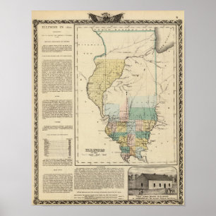 Pôster Illinois em 1822