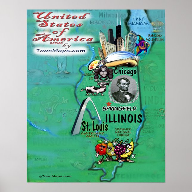 Poster Illinois EUA (Frente)