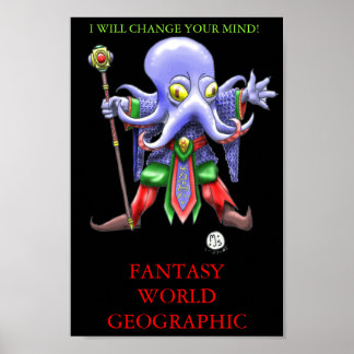 PÔSTER ILLITHIDMON CHIBI MINHA FLAYER FANTASY GEO MUNDIAL