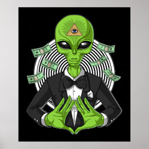 Poster Illuminati Alienígena