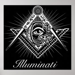 Pôster Illuminati Freemason - Todos Vendo Olhos