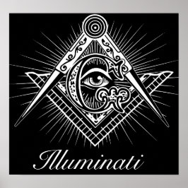 Pôster Illuminati Freemason - Todos Vendo Olhos