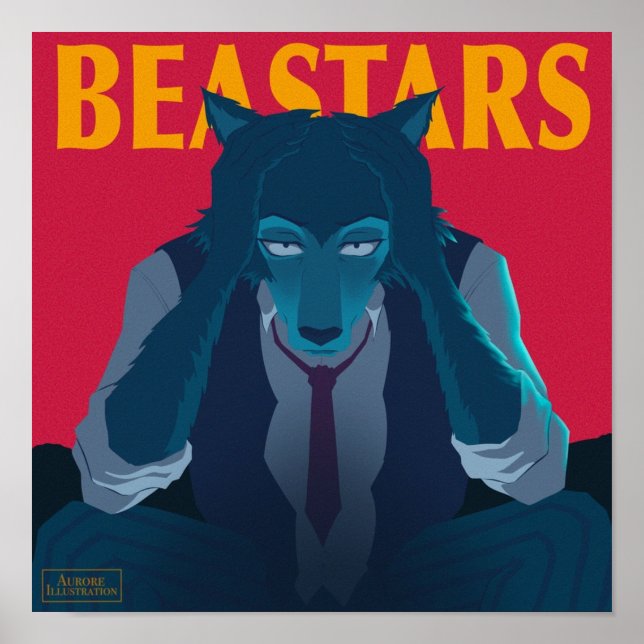 Poster Illustração Beastars Legoshi (Frente)