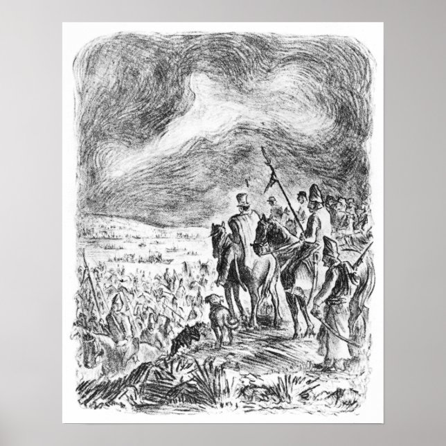 Poster Illustration from 'Campana en el ejercito (Frente)