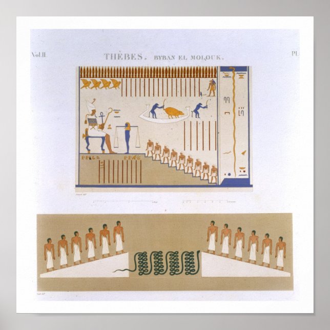 Poster Illustrations of frescos from Byban el Molouk, The (Frente)