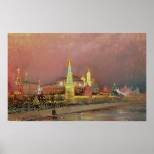 Pôster Iluminação no Kremlin, 1896
