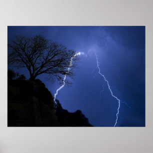 Poster iluminação - noite tormentoso