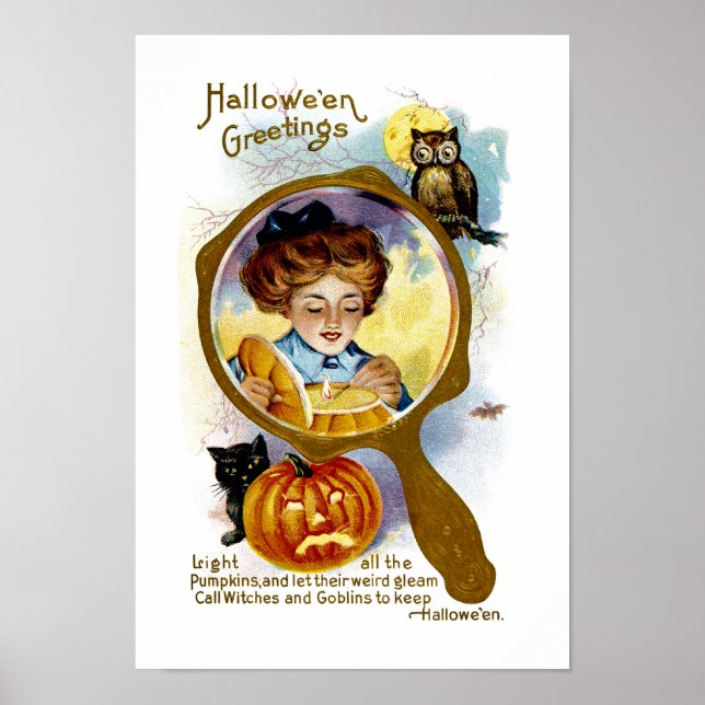 Pôster Ilumine todas as abóboras! (Frente)