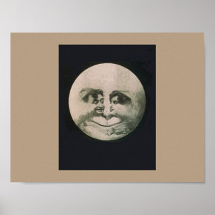Pôster Ilusão óptica da lua